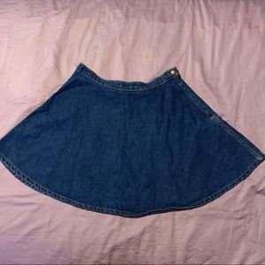 american apparel denim circle skirt